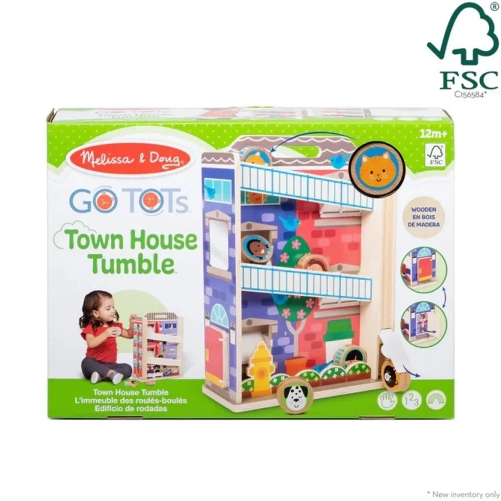 Melissa & Doug Go‎ Tots Town House Tumble 12M+ Wooden Montessori Toy